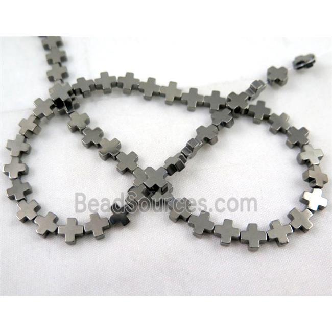 hematite cross beads