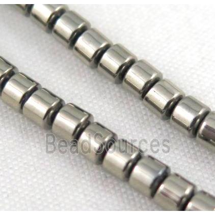 hematite tube beads, pyrited color