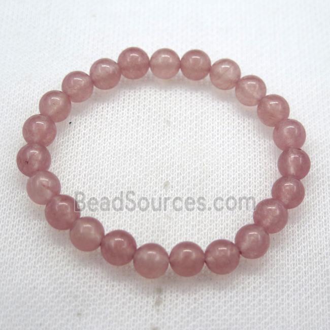 Stretch Jade bracelet, dye