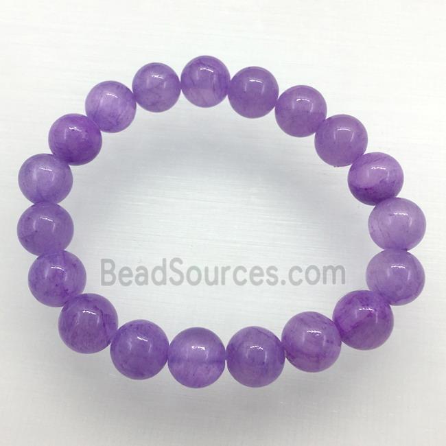 Stretch Jade bracelet, dye