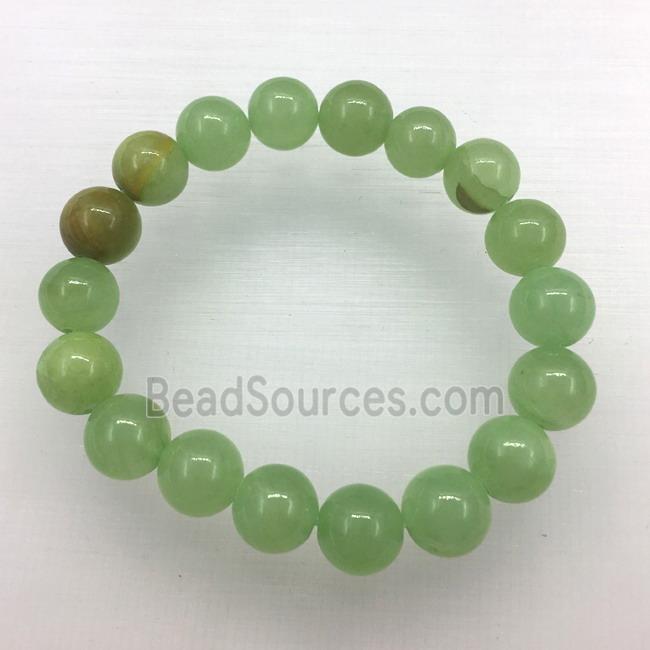 Stretch Jade bracelet, dye