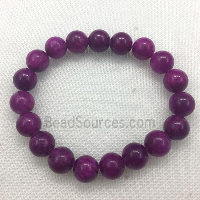 Stretch Jade bracelet, dye