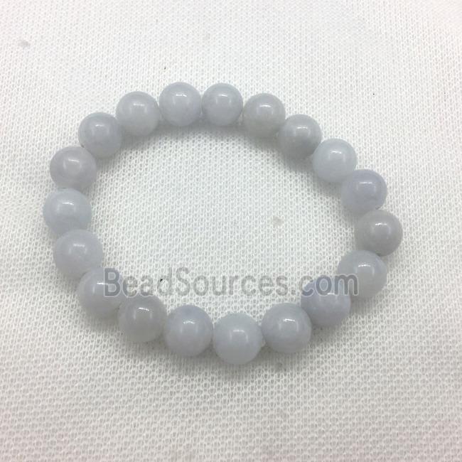 Stretch Jade bracelet, dye