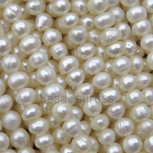 white Freshwater Pearl beads