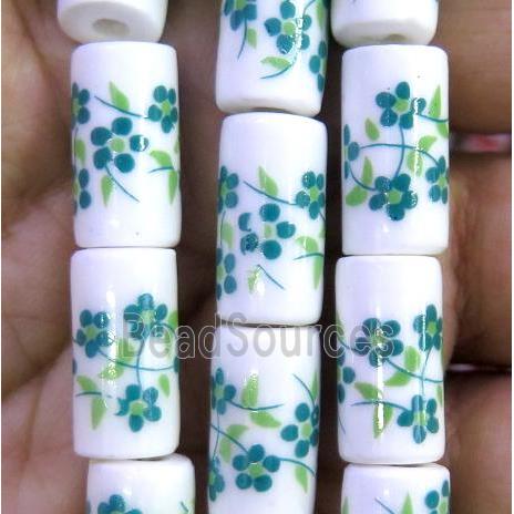 Porcelain beads, tube