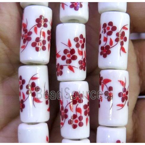 Porcelain beads, tube