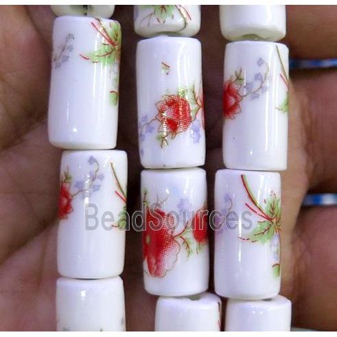 Porcelain beads, tube