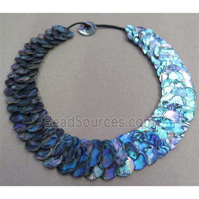 Paua Abalone shell necklace