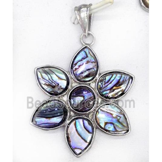 Paua Abalone shell pendant