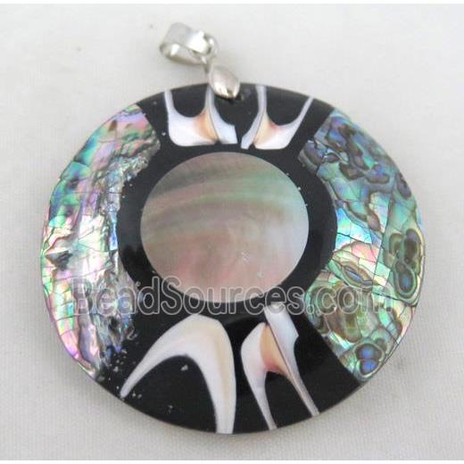 Paua Abalone shell pendant