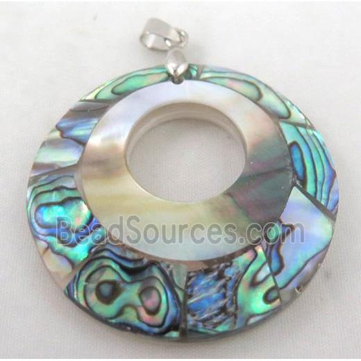 Paua Abalone shell pendant