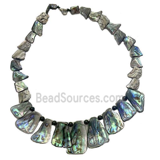 Paua Abalone shell necklace collar