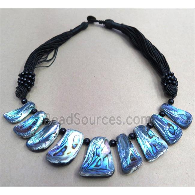 Paua Abalone shell necklace collar