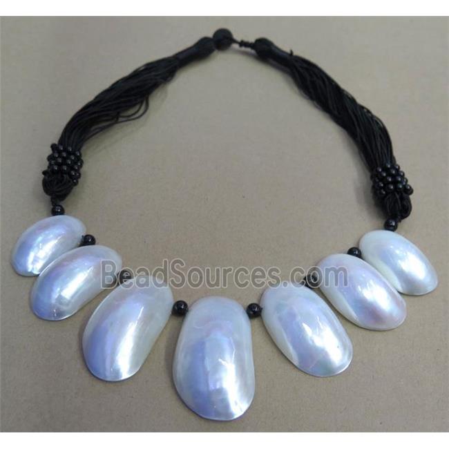 freshwater shell pearl necklace collar