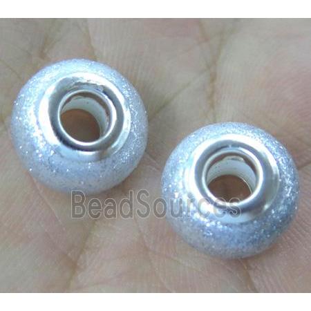 pearlized shell beads, matte rondelle