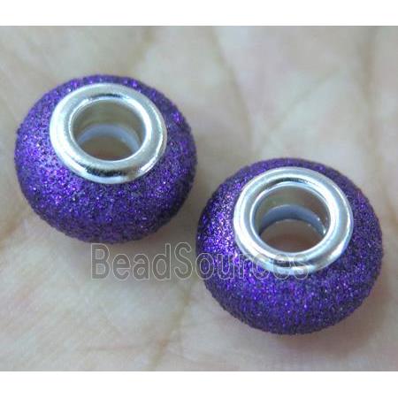 pearlized shell beads, matte rondelle