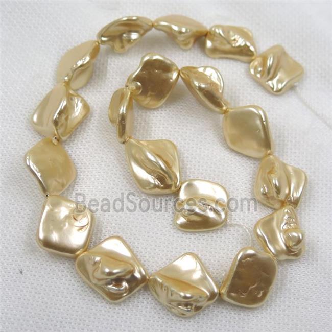 baroque style freshwater shell beads, freeform