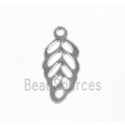 stainless steel Leaf pendant