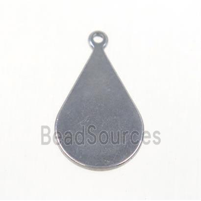 stainless steel teardrop pendant