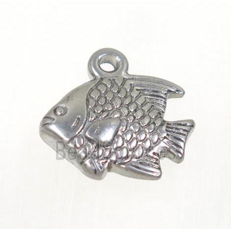 stainless steel fish pendant