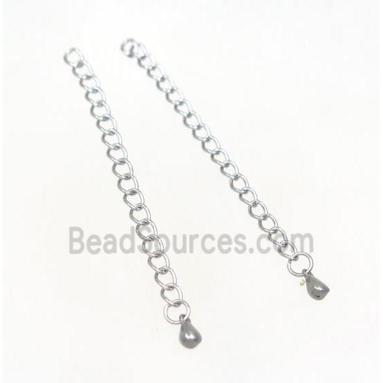 stainless steel chain necklace extender