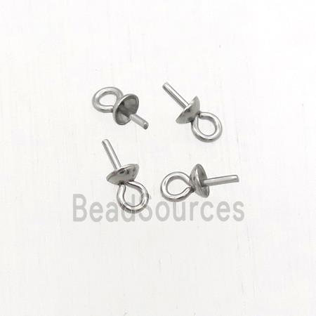 stainless steel earrings bail