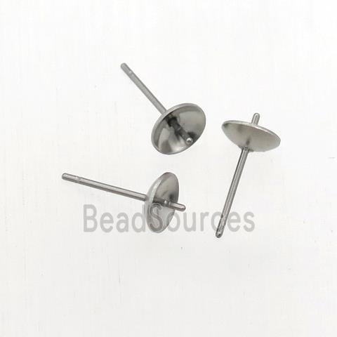 stainless steel stud earring with pad