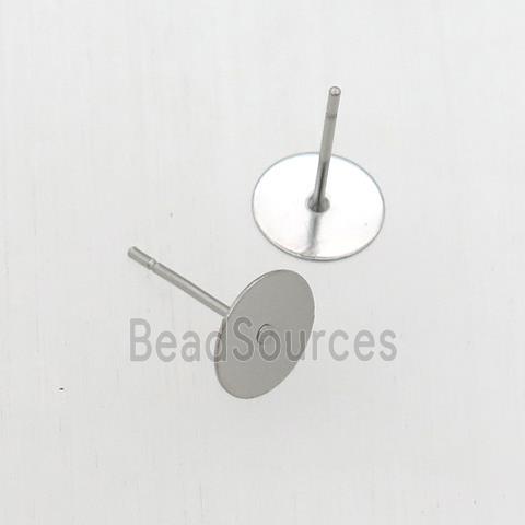 stainless steel stud earring with pad