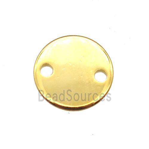 stainless steel circle connector, stampings, gold plated