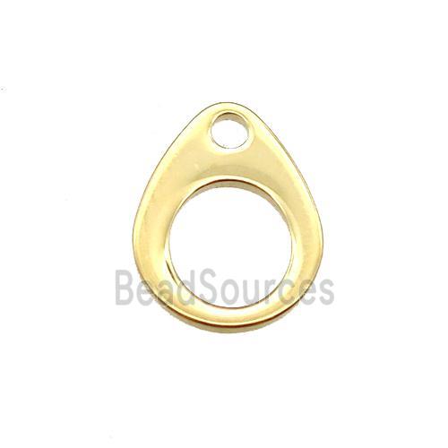 stainless steel pendant, stampings, gold plated