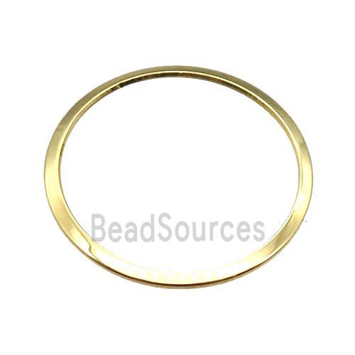 stainless steel circle JumpRings, gold plated