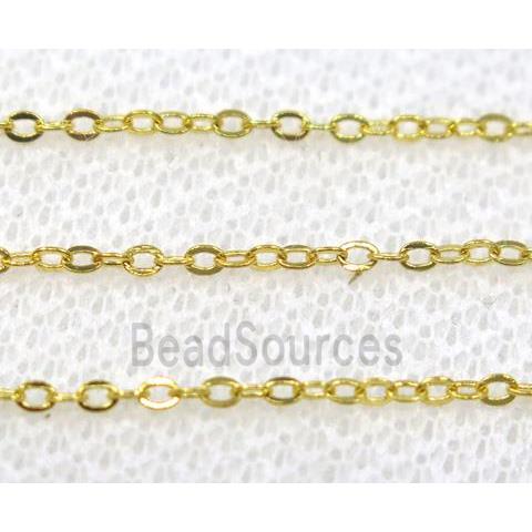 stainless steel chain, unfaded gold plated