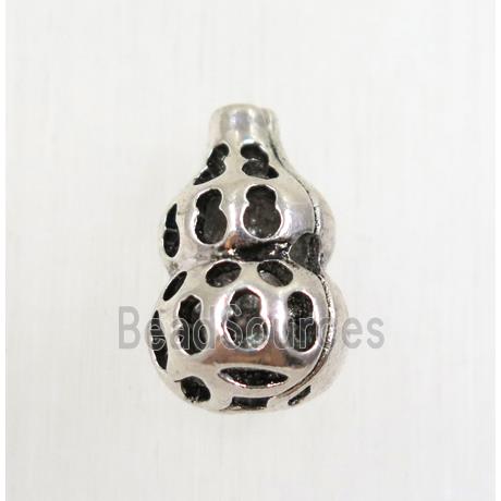 tibetan silver alloy gourd beads, non-nickel