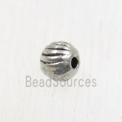 tibetan silver round zinc beads, non-nickel