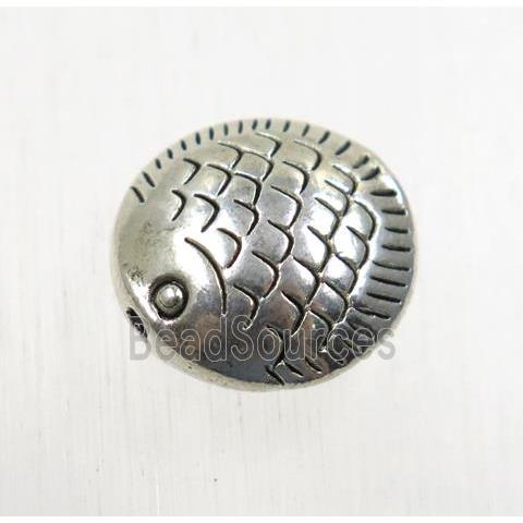 tibetan silver zinc fish beads, non-nickel