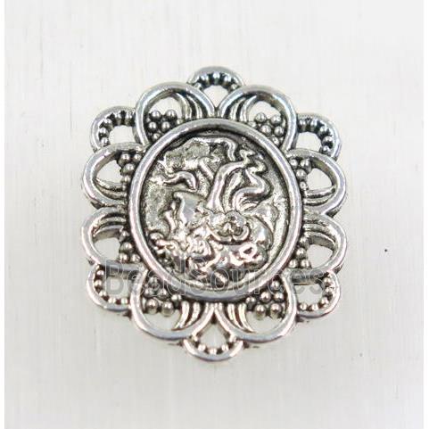 tibetan silver zinc pendant, non-nickel