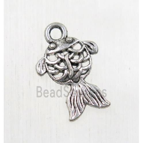 tibetan silver Zinc fish beads, non-nickel