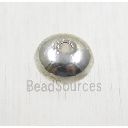 tibetan silver zinc rondelle beads, non-nickel