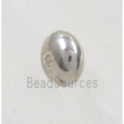 tibetan silver zinc rondelle beads, non-nickel