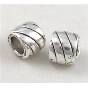 tibetan silver beads Non-Nickel, approx 10-14mm, 5mm hole