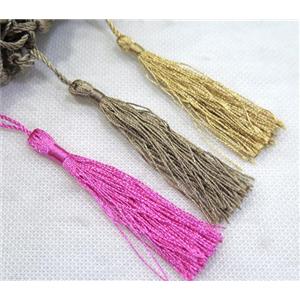 handmade tassel with nylon wire, approx 90mm length