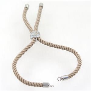 nylon cord bracelet chain, approx 3mm thickness