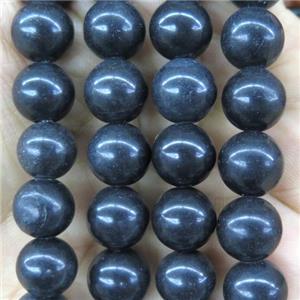 round Black Jasper beads, approx 10mm dia