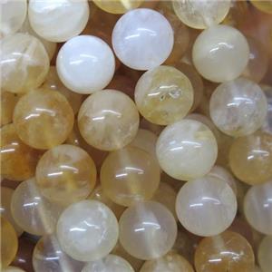 round Yellow Opal Jasper beads, approx 8mm dia