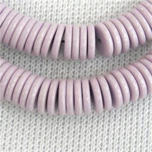 purple Oxidative Agate heishi beads, approx 8mm dia