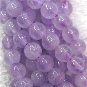 round purple Chalcedony beads, approx 7mm dia