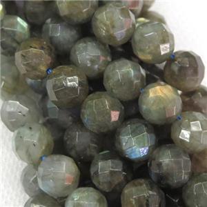 faceted round Labradorite Beads, approx 6mm dia