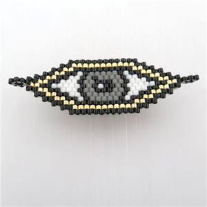 Handcraft connector with seed glass beads, approx 17-45mm