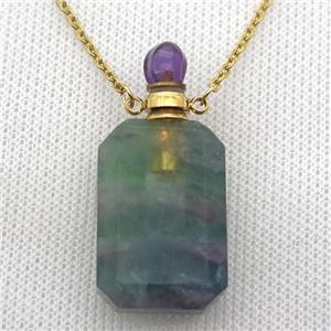 Fluorite perfume bottle Necklace, approx 20-40mm