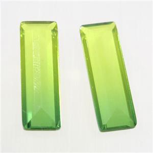 synthetical multicolor Tourmaline cabochon, no hole, rectangle, approx 8-24mm